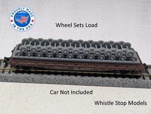 N Scale Train wheel sets Flat Car Load N9009 - Picture 1 of 4