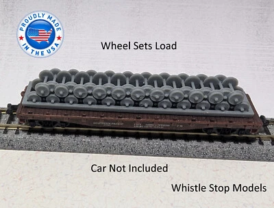 N Scale Train wheel sets Flat Car Load N9009 - Image 1 of 4