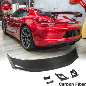 Alerón trasero de carbono real para Porsche Cayman Boxster 981 GT4 2004-2011 - Imagen 1 de 12