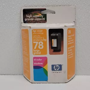 HP 78 Large Tri Color Genuine Ink Cartridge Cyan Magenta Yellow Sealed - Picture 1 of 7