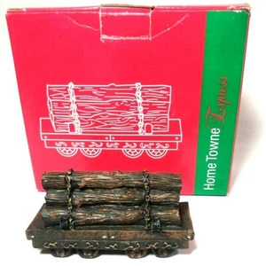 Tren Timber Express 1998 JC Penney Home Towne decoración navideña - Imagen 1 de 10