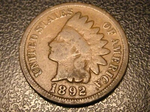 1892 & 1893 Indian Head Cents You Get 2 Coins - Picture 1 of 8