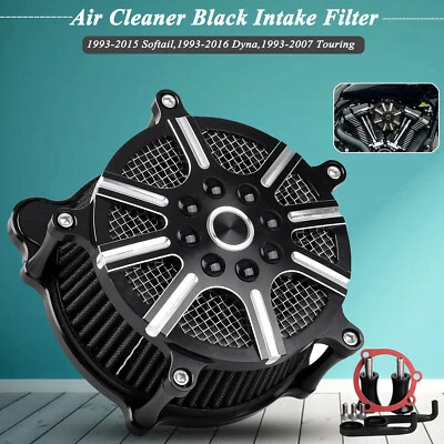 Filtro de admisión negro para Harley Breakout Heritage Softail Night Train Foto 1 de 4