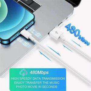 Type-C -USB Cable Lead Charger Data Fast For iPhone Samsung Android iPad Laptop - Picture 1 of 5