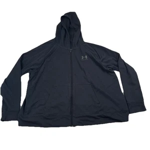 Under Armour Full Zip Hoodie Herren 3X Schwarz Loose Fit - Bild 1 von 7