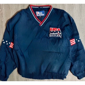 Vintage Pro Player USA Olympics Pullover Jacket 1990s Windbreaker Size L - Picture 1 of 6