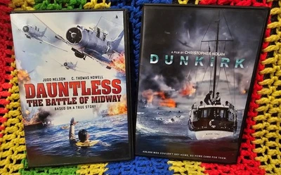 WWII DVD Set * DUNKIRK & DAUNTLESS: Battle Of Midway * Nolan & Nelson & Howell - Image 1 of 2