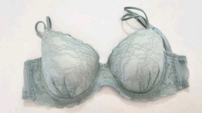 Sujetador Camiseta Rampage Intimates 38D - Forrado Azul Encaje Superpuesto Con Aros Tirantes Foto 1 de 4