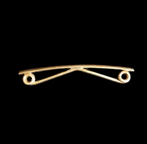 Vintage Sulka 14k Gold Collar Bar Pin Clip Solid Gold 4.28g 2in RARE Not Scrap - Picture 1 of 11