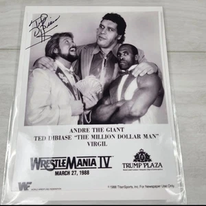 MILLION DOLLAR MAN TED DIBIASE WWF WWE WRESTLING SIGNED 8x10 PROMO PHOTO - Bild 1 von 3