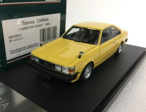 HI STORY HS159YE Toyota Carina Hard Top 2000GT 1980 resin 1:43 scale model car - Picture 1 of 5
