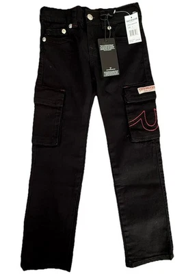 Pantalones True Religion para niños negros relajados rectos ($79) Foto 1 de 4