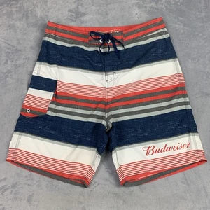 Budweiser Board Shorts Bañador Para Hombre 2XL 37” Bolsillo Lateral Forrado 9” Entrepierna Rojo - Imagen 1 de 16