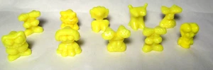 Crazy Bones Magic GoGo 10 Solid Yellow Un Painted Excellent See Pictures Vintage - Picture 1 of 6