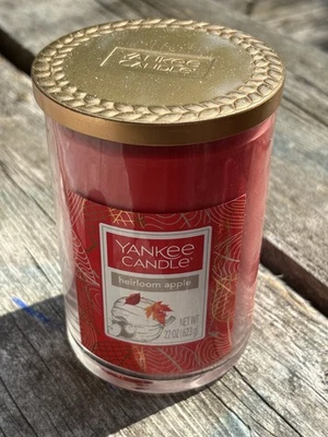 Yankee Candle Heirloom apple 22oz Pillar Candle RARE - Image 1 of 3