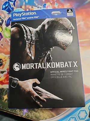PDP MORTAL KOMBAT X FIGHT PAD CONTROLLER PS4 PS3 USB WIRED COMPLETE IN BOX - Image 1 of 4