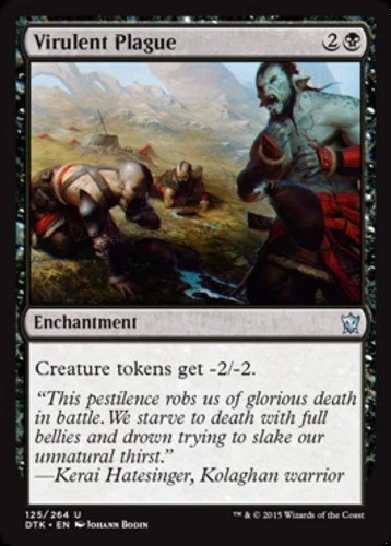 Virulent Plague - Foil - Dragons of Tarkir #125/264 MTG Magic The Gathering - Image 1 of 1