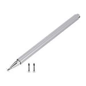 Stylus Pens for Touch Screens Magnetic 2 Fine Point Disc Capacitive Pen Silver - Photo 1 sur 7