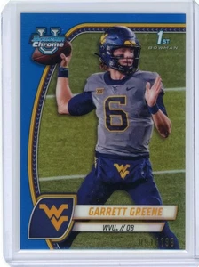 2024 Bowman Chrome U #77 Garrett Greene 1st Bowman Blue Refactor 091/199 - Bild 1 von 2