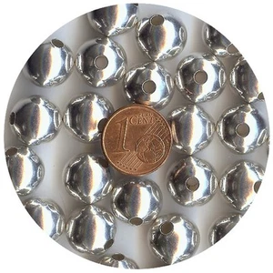 504309 *** 12 GLATTE KUGELN 12 MM METALL VERSILBERT - Bild 1 von 2