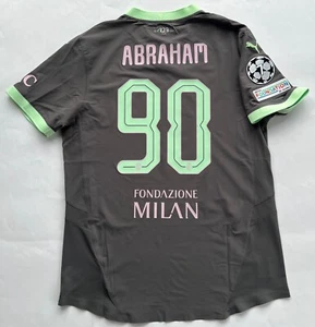 ABRAHAM MILAN MAGLIA 3RD MATCH ISSUED SHIRT 2024-2025 PREPARATA CHAMPIONS LEAGUE - Foto 1 di 8