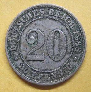 1888-A Germany 20 Pfennig Take a Look - Picture 1 of 2