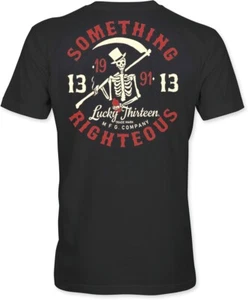 Lucky 13 Herren T-Shirt Something Righteous Tee L13TS000085ZW - Picture 1 of 24