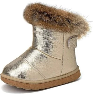 Comfy Kids Girl's Winter Snow Boots Kids Fur Lined Warm Brand NEW Sealed - Picture 1 of 4
