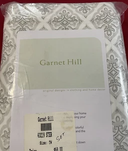 Garnet Hill NIP 100% Cotton Flannel Sheet Set TWIN Flat, Fitted, Pillowcase - Picture 1 of 5