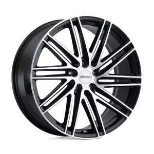 Petrol 17x8 Wheel Gloss Black Machined P1C 5x120 +35mm Aluminum Rim - Picture 1 of 4