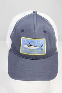 Cappello Camionista Guy Harvey Grigio Spellout Patch Pesca Marlin - Foto 1 di 8