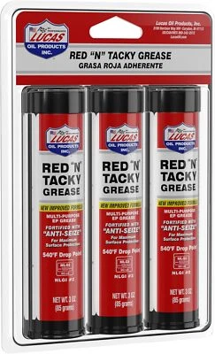 Lucas Oil 10318 Red N Tacky Grease 3 Ounce Combo Pack 9