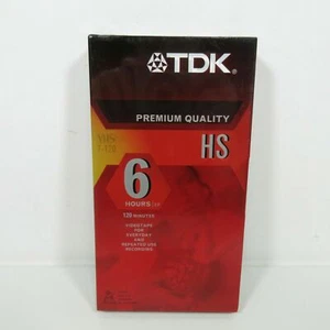 1 TDK Premium Grade T-120 6 HRS VHS Blank Video Cassette Tape Brand New Sealed - Picture 1 of 4