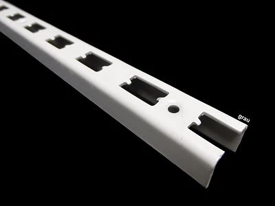 TEGOMETALL TEGO EDEN VENDOX Wandschienen 2x neu 200cm für Lochwände 2 m Tegometall Eden lichtgrau RAL 7035