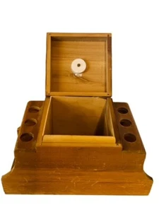 Briar Estate Pfeife Vitrinenhalter Holz England Vintage Grabow Antik Humidor UK - Bild 1 von 6