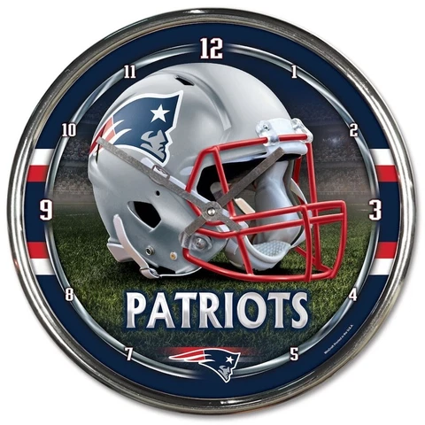 New England Patriots WinCraft Chrome Wall Clock Cover