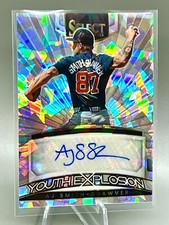 2023 Panini Select Baseball AJ Smith-Shawver Youth Explosion auto Crkd Ice #/23