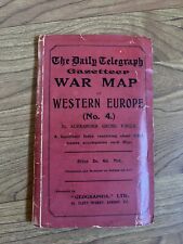 The Daily Telegraph WW1 War Map Western Europe No. 4 Alexander Gross