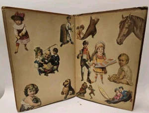 Álbum de recortes victoriano papel troquelado tarjeta comercial años 1880 caballos gatos 60 piezas - Imagen 1 de 8