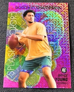 Goodwin Champions 2023 rosa/299 platino salpicadura de color Bryce Young Rookie radiocontrol - Imagen 1 de 2