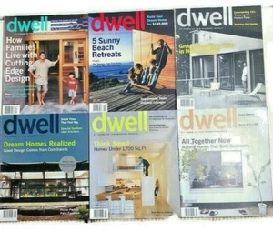 DWELL Magazine Various Issues 2001-2007 Six Issues Modern Architecture & Design - Imagen 1 de 12