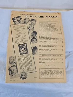 1945 The Parents Magazine Baby Care Manual Parenting Childcare Hints Tricks - Image 1 of 4