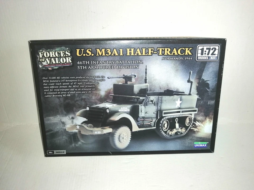 UNIMAX 1/72 KIT MONTAGGIO US M3A1 HALF TRACK REF.87012 - Immagine 1 di 1