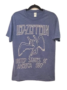 Led Zeppelin Blue Medium T-Shirt United States Of America 1977 707 Tag 2017 - Bild 1 von 9