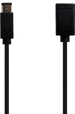LOKEKE Firewire 400 to Firewire 400 IEEE 1394 6-Pin Male to Female Cable Cord - Image 1 of 4