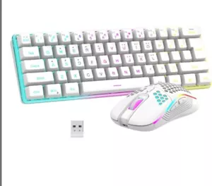 RedThunder 60% Wireless Gaming Keyboard and Mouse Combo, 2500mAh Rechargeable... - Picture 1 of 4