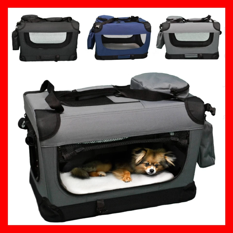 Hundetransportbox Hundebox faltbar Autotransportbox Katzen Hunde Autobox TASCHE - Bild 1 von 1