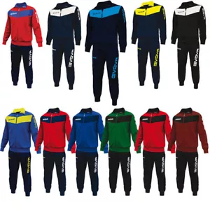 TUTA SPORTIVA GIVOVA VISA ALLENAMENTO RUNNING ZIP UOMO DONNA UNISEX PALESTRA - Foto 1 di 77