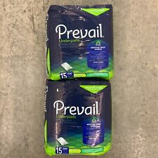 30 (2-15 Packs) Prevail Disposable Extra Strong Fluff Underpads Large 23X36