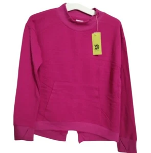 NEW WITH TAGS-Girl's Cozy Soft Fleece Sweatshirt-All In Motion (Purple) (M 7/8) - Picture 1 of 3
